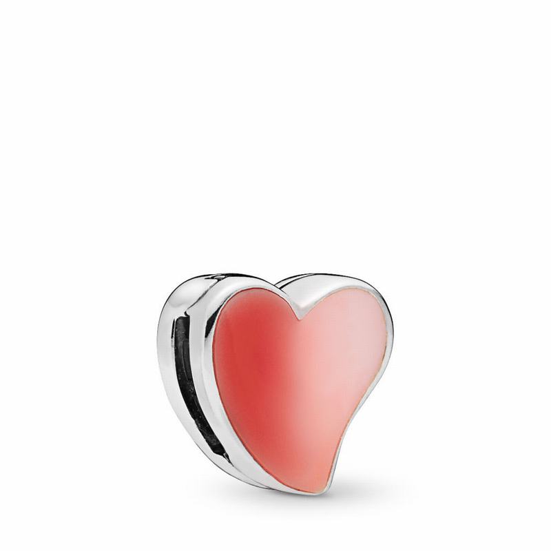 Talismane Pandora Reflexions™ Asymmetric Inima Of Love Clip Argint (qjscRi8W)